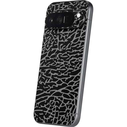 Elephant Print Black Pixel 9 Pro XL Skin